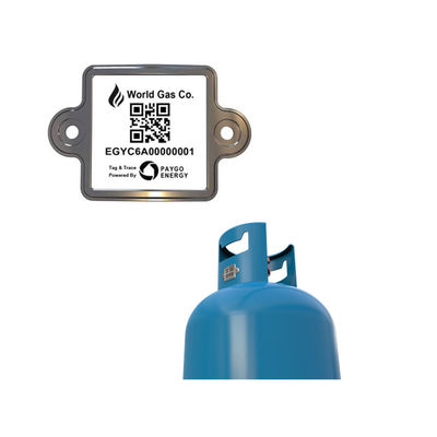 Dauerhafter LPG-Zylinder-Barcode-Aufkleber für Leitungsgas Clinder-Chemikalienbeständigkeit